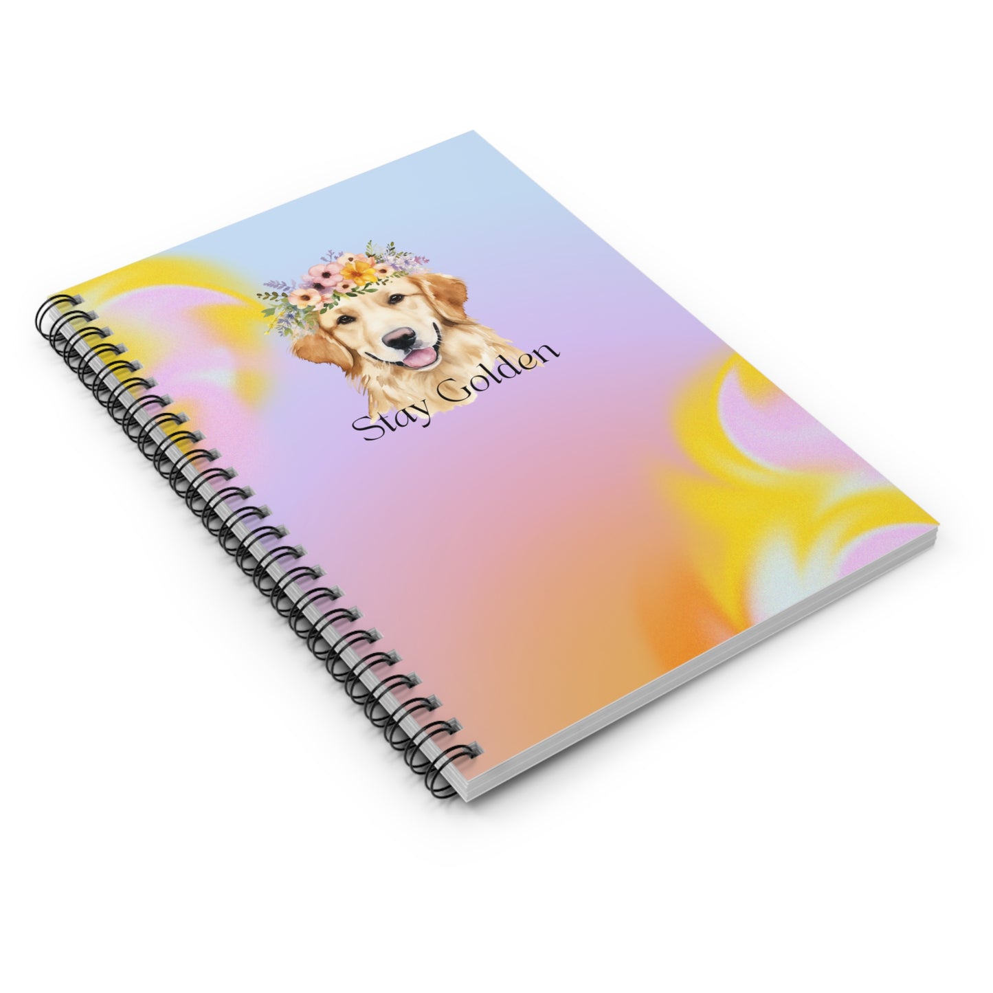 Stay Golden Spiral Notebook - Ruled Line