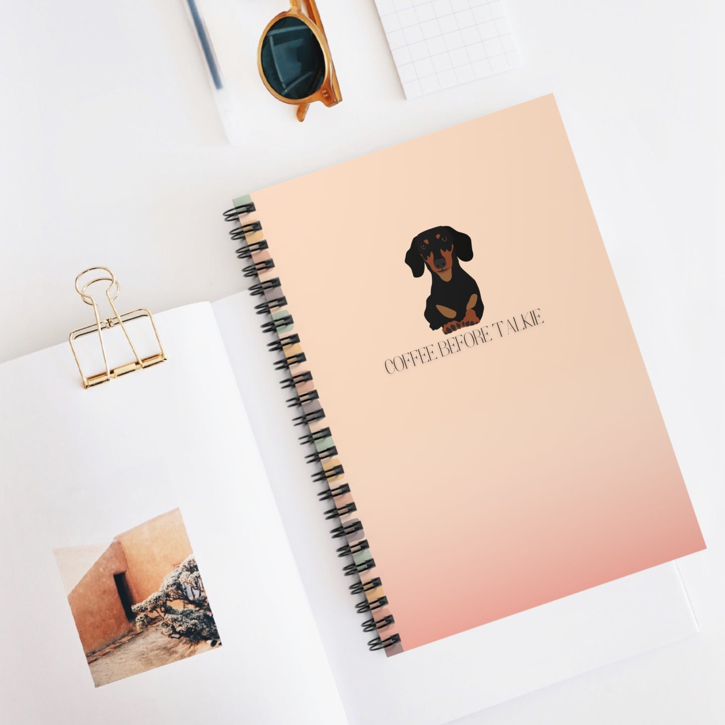 Dachshund Spiral Notebook - Ruled Line